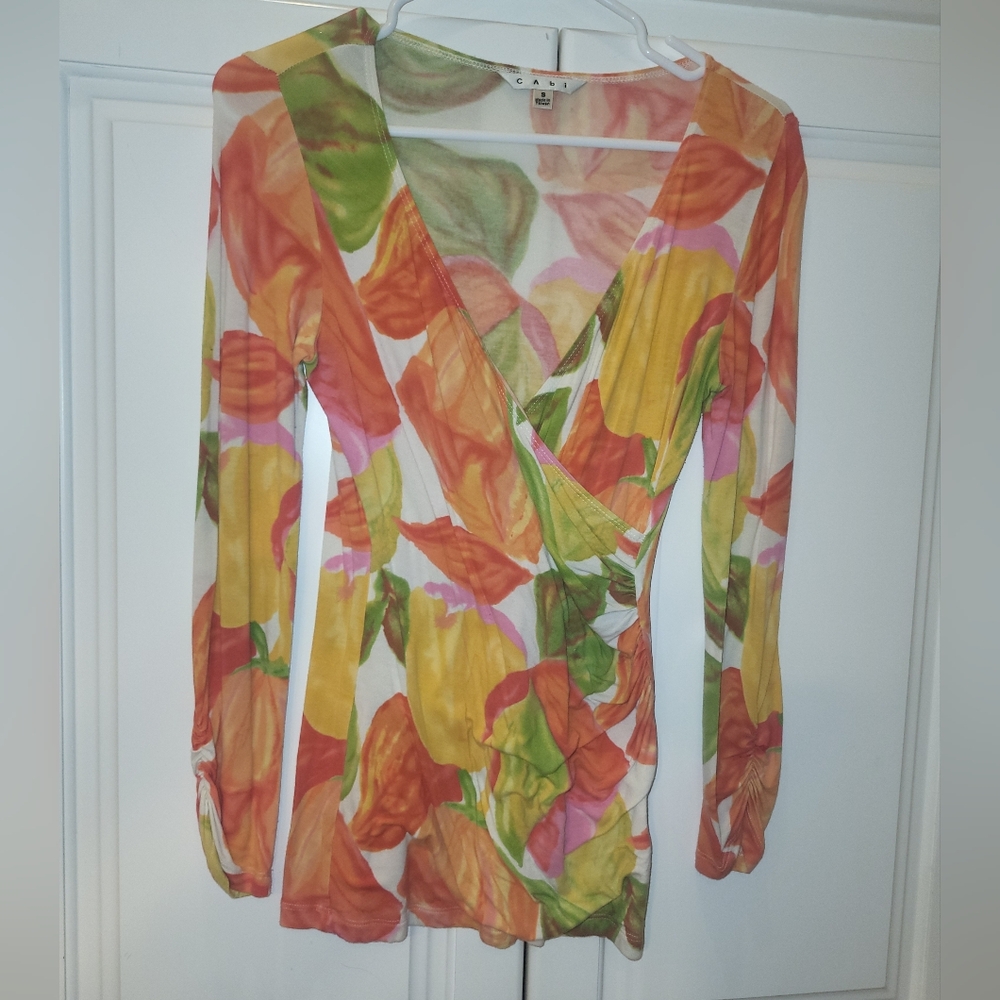 Cabi Floral Women's Top